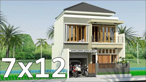 Desain Rumah 7x12 2 Lantai